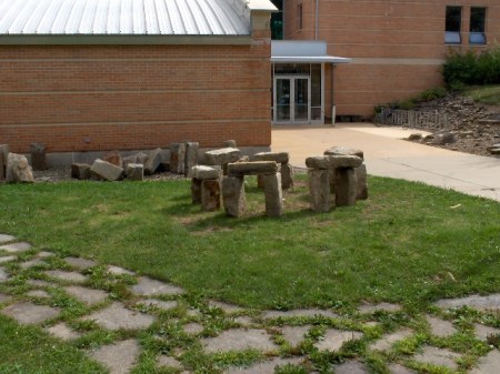 Viewed from a distance.