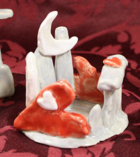 Sculpture by Lesley-Anne Raven at Cobweb Corner