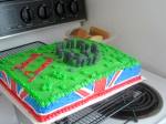 England-themed Stonehenge cake