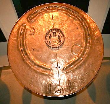a bronze display model of Stonehenge in the new Visitor Centre