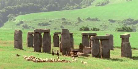 A shot of the Stonehenge in Shanghai Knights