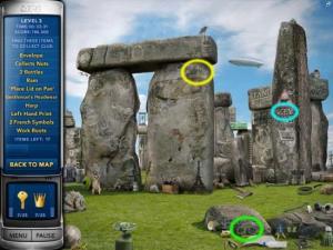 Stonehenge in Mystery P.I.—London Caper from Gamezebo's walkthrough